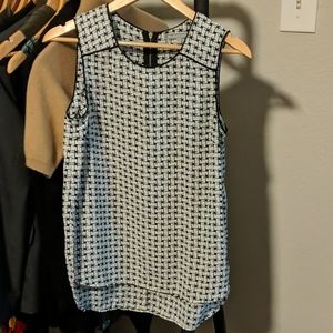 Black and white blouse